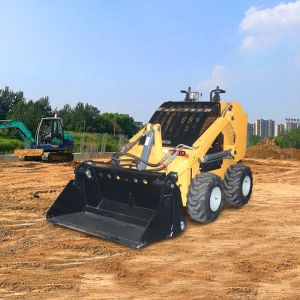 Adjustable Skid Steer Loader for Fast and Efficient Material Handling and