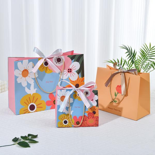 Customized Pattern Printing Gift Bag Birthday Gift Handbag Simple Packaging