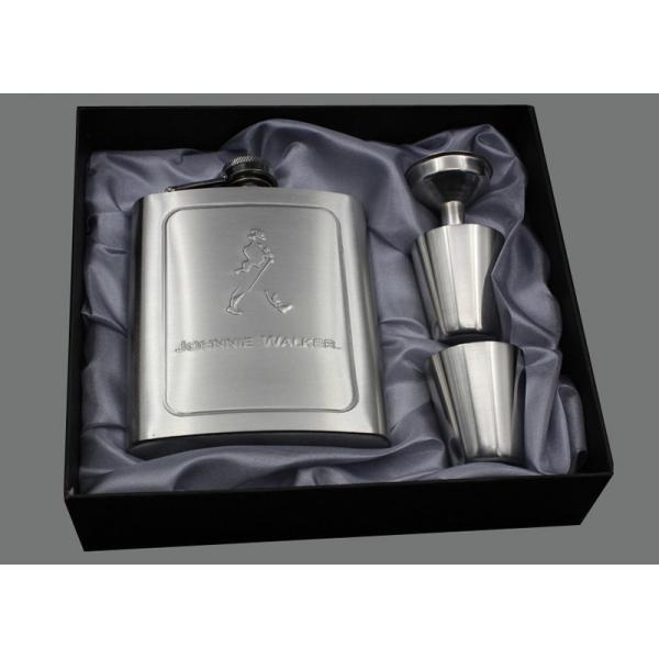 Customized 7 Oz Liquor Hip Flask , Warm Wine Bottle Stainless Steel Alcohol Flask