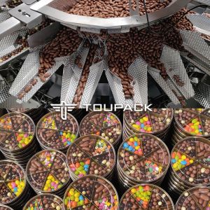 Automatic Plastic Mixed Chocolate Bottle Granule Filling Machine Chocolate Ball