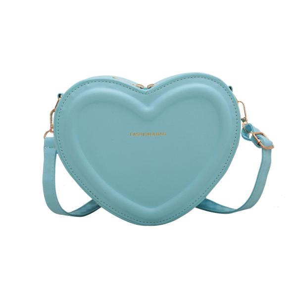 Buy Women Heart Shape Small Leather Crossbody Bag With Shoulder Strap at wholesale prices