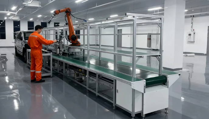 ESD Belt Material Manual Plug Line with 100-120kg Loading Capacity for Automated Production