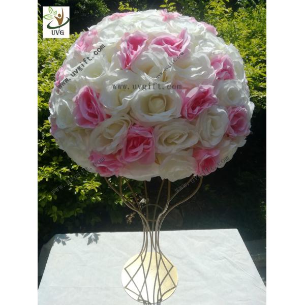 UVG various sizes half roses and hydrangea flower balls for wedding table