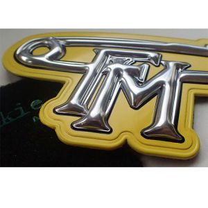 High Frequency 3d printed Rubber Label Patch for Shoes