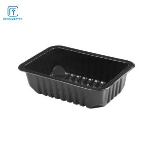 FDA Yellow 18*12*5cm Frozen Food Tray Packaging