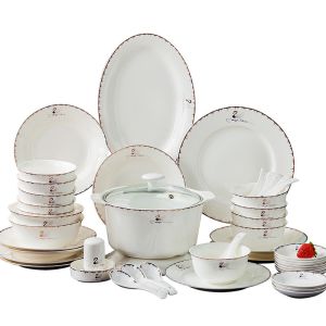 Medium Size Ceramic Tableware Set Oven Safe Ceramic Dinnerware Set