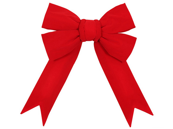 Red and Burgundy Holiday Glitter Velvet Bow Assortment 12" For Indoor / Outdoor