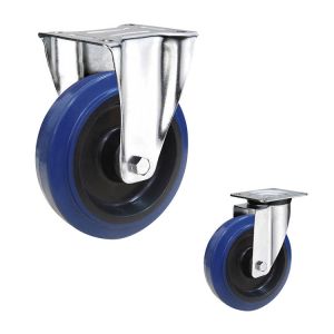 China 5 Rigid Plate Industiral Soft  Thermoplastic Rubber Casters on sale