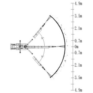 Remote Control 6 M Spraying Height Shotcrete Robot concrete spraying robotic arm