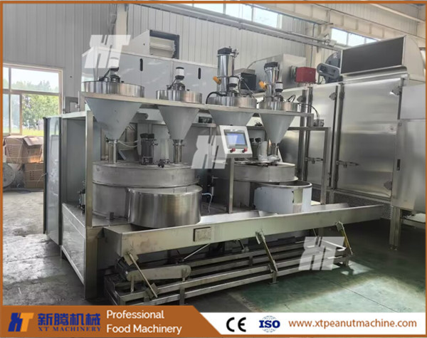 Buy Precise Automatic Peanut Coating Machine Temperature Control Peanut Burger Machine at wholesale prices