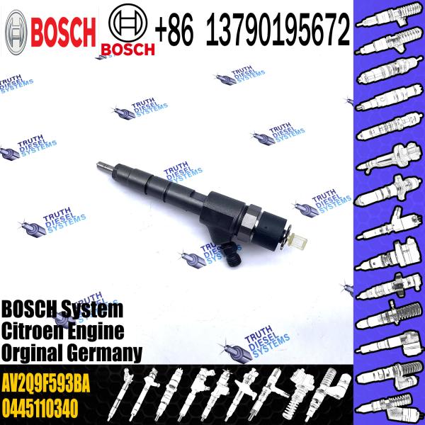 Buy BOSCH Diesel Common Rail Fuel Injector Nozzle 0445110340 0986435203 1980 S596870 69280 AV2Q9F593BA for Ford Fiesta 1.6d at wholesale prices