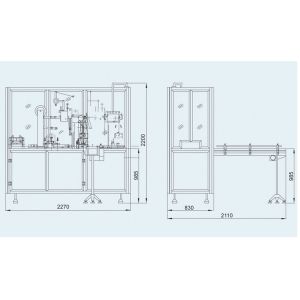 Automatic Cam Driving Cellophane Film Packing Machine / Film Wrapping Machine