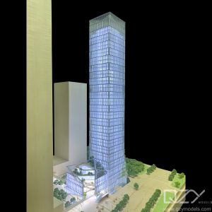 1/200 Shenzhen Qianhai Financial Holdings Building Conceptual Model