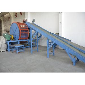 High Output Tyre Shredder , Waste Tyre Recycling Equipment Easy Installation