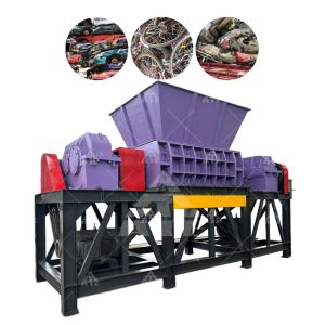 Diesel Engine Two Shaft Shredder Car Shell Shredder High Efficiency