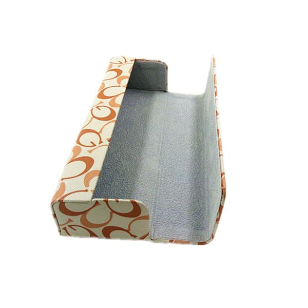 Clamshell Optical Hard Case For Sunglasses Handmade PU With Letter Pattern