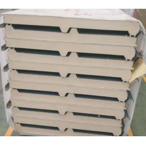 50mm-200mm Polyurethane Foam Sandwich Panels Cladding Cold Room Insulated