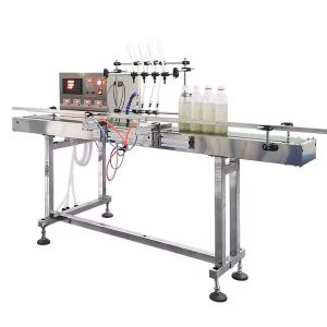 Hot Sale Four Head Milk Liquid Filling Machine Commercial Quantitative Filling