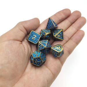 Wear Resistant Dice Practical Polyhedral pokemon Metal Dice Sets