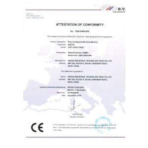 Nodha Industrial Technology Wuxi Co., Ltd Certifications