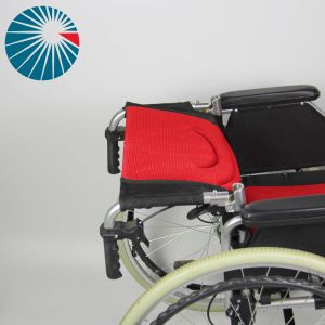 Foldable Aluminum Manual Wheelchair Flip Up Armrest Drop Back Seat