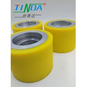 Custom Polyurethane Rubber Roller Wheels With Low Noise Level