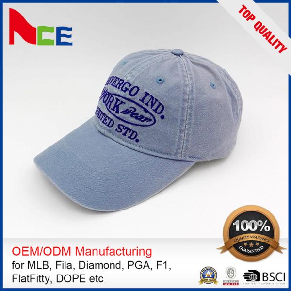 Brass metal clasp buckle 6 panel Free sample custom logo character baseball cap