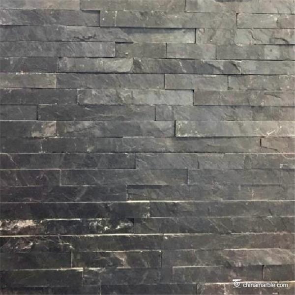 No Toxicity Black Slate Wall Stone Cladding Corrosion And Wear Resistance