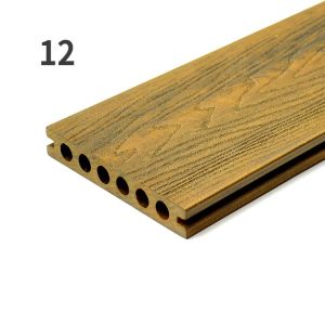 Wood Plastic Composite Garden Decking Boards moisture resistant decking panel