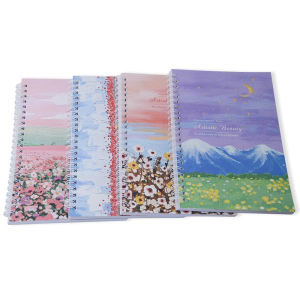 3D Printing Cover School Note Book for Student Spiral Binding 4 Colors Customized Design