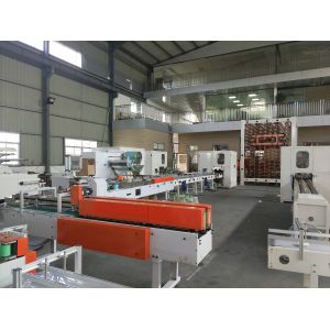 Automatic Toilet Tissue Paper Single Roll Packing Machine PLC Adjustable Size