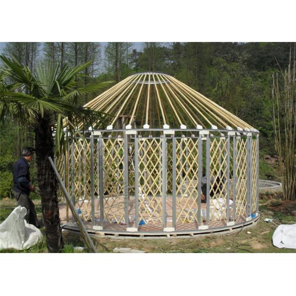 Luxury Waterproof Mongolian Yurt Tent Aluminum Frame Structural Heavy Duty