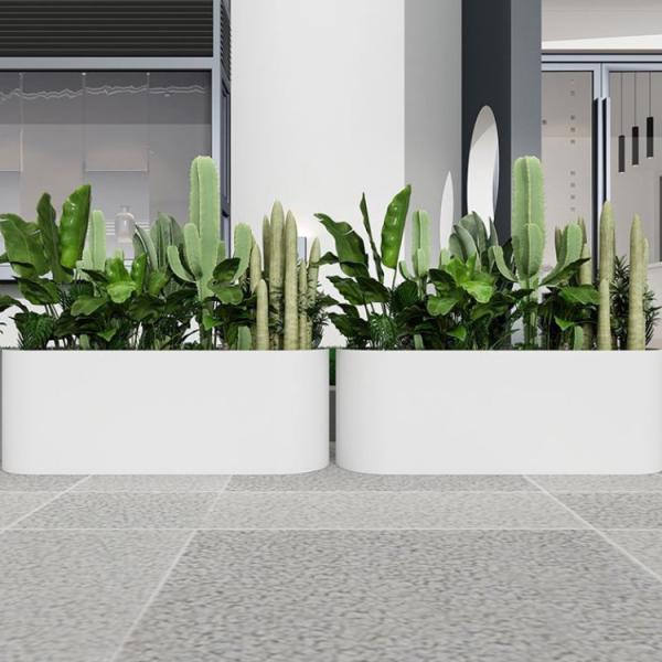 Modern decoration outdoor planters custom white flower pots