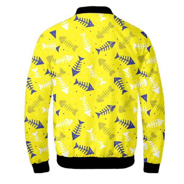 QUICK DRY Varsity Mens Reflective Jacket 3D Print Clothes Long Sleeves