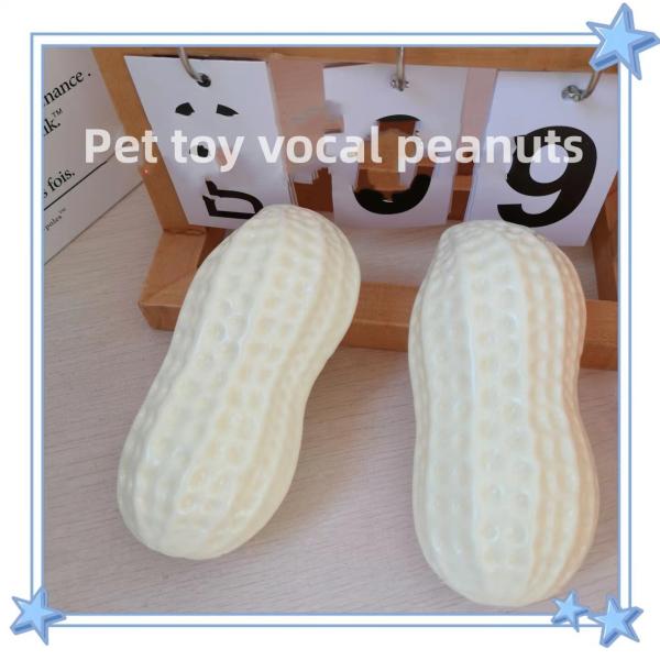 Pet Chew Toy Grinding Teething Bite Squeaky Vinyl Material Milk Fragrance Peanut For Cats And Dogs