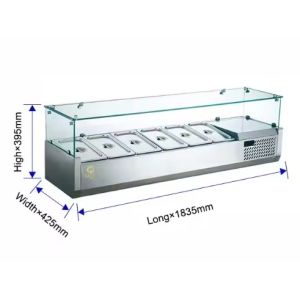 Countertop Salad Station New Restaurant Salad Sandwich Stainless Steel Table