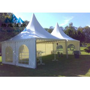 White Color Pagoda Canopy Tent With Flooring System All Ground Situations