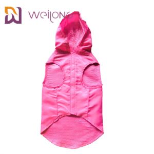 Large Waterproof Dog Coat With Hood Customizable Velcro Opening