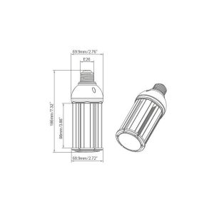 22W E26 / E27 2680LM Omni Wide Angle LED Corn Light Installed in Enclosed