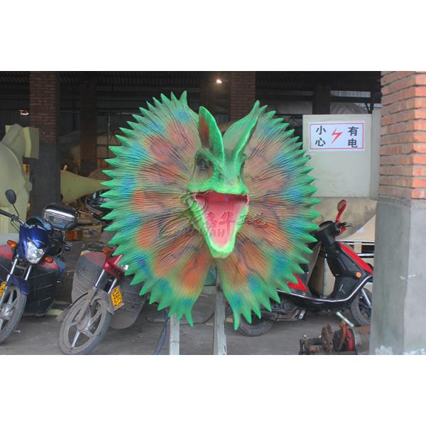 Buy High Density Sponge Playground Dinosaur Head For Factory Door Show at wholesale prices