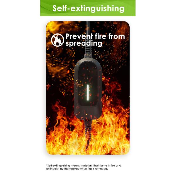 EVCOME Portable Electric Car Charger (220V 7KW MAX 32A Ajutable ) 5M Or Customized Cable With OEM ODM