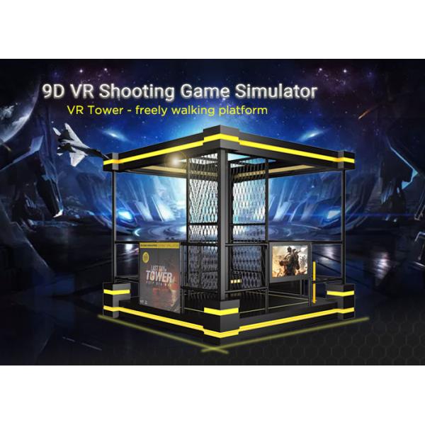 Two Players VR Tower 9D Shooting Simulator With HTC VIVE Glasses