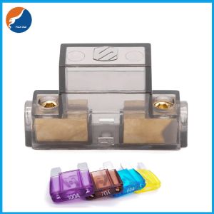 Gold Plated Nickel Blade Fuse Holder MAXI-3 Car Automotive Audio Modified