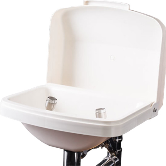 Buy ABS Linkage Lid Basin Eyewash Station Emergency Shower at wholesale prices