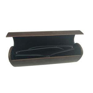 Custom leather handmad Brown Eye Glasses Case with Optical frames