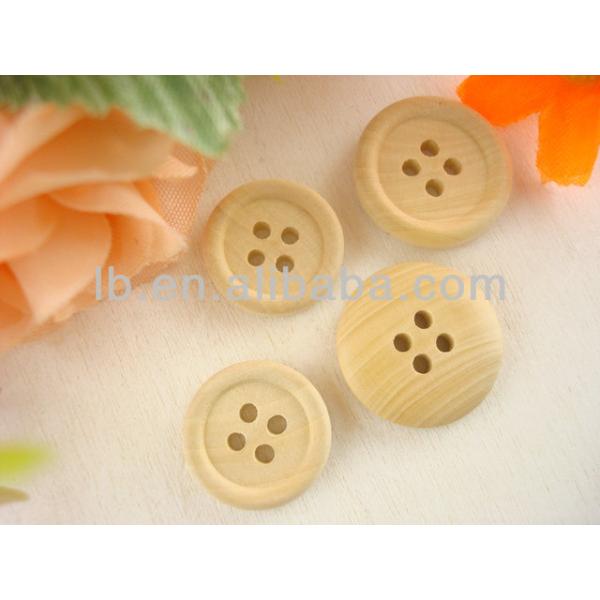 wood button