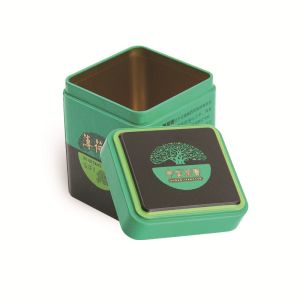 Wholesale Custom Square Tea Sugar Coffee Canisters Food Tea Packaging Metal Tin