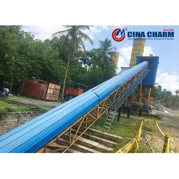 Stationary Hopper Lift 90m3/H 4x10m3 Ready Mix Plant