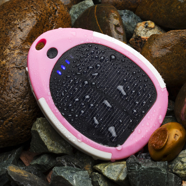 Buy Portable waterproof 3000mAh solar power bank at wholesale prices