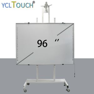 96 Inch Large Interactive Electronic Whiteboard 10000Lux finger touch